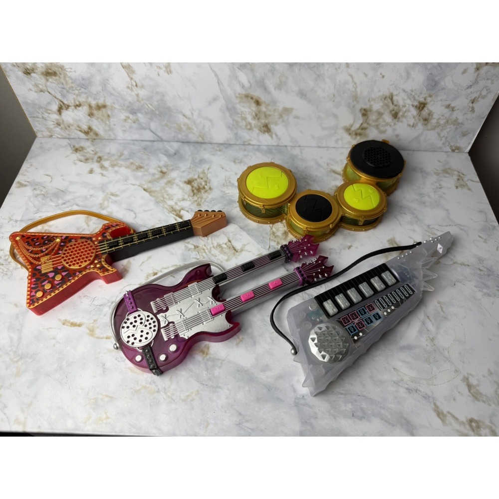 LOL Surprise Instrument DRUMS KEYTAR ELECTRIC GUITAR 4 pieces